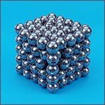 Chromium atoms packed in a cube.